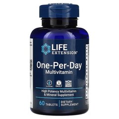 Life Extension, мультивитамины, One-Per-Day, 60 таблеток (LEX-23136), фото