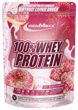 IronMaxx, 100% Whey Protein, святковий торт, 500 г (817404), фото
