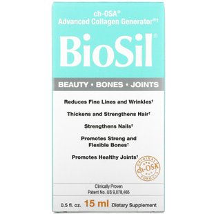 BioSil by Natural Factors, ch-OSA, покращене джерело колагену, 15 мл (NFS-39185), фото