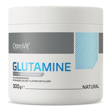 Ostrovit, Глутамін, Glutamine, без смаку, 300 г (OST-61023), фото
