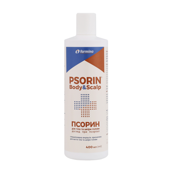 Псорин (Psorin) для тіла та шкіри голови, спеціалізована емульсія, Косметичний засіб - 400 мл, фото