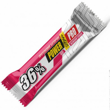 Power Pro, Батончик 36%, малиновий крюшон, 60 г - 1/20 (820902), фото