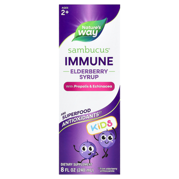 Сироп бузини для підтримки імунітету дітей Nature's Way Kids Sambucus Immune Elderberry Syrup | бузина - 240 мл, фото