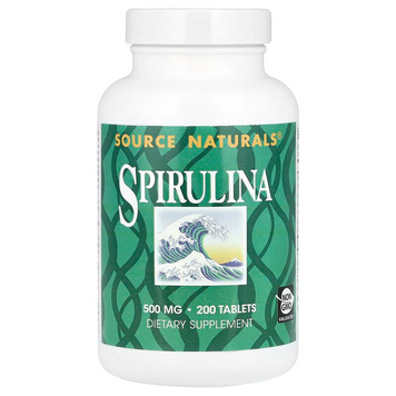Source Naturals, Spirulina, Спирулина, 500 мг, 200 таблеток (SNS-00638), фото