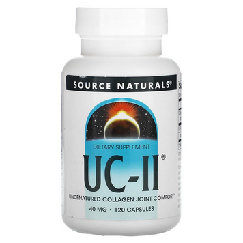 Source Naturals, UC-II, Колаген тип II, неденатурований, 120 капсул (SNS-02376), фото