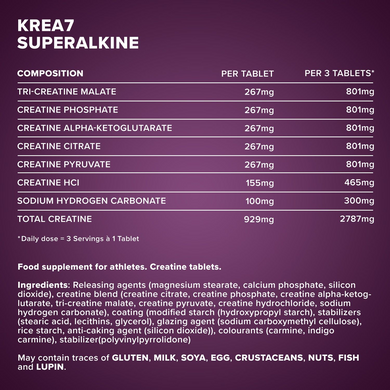 Креатин IronMaxx Krea7 Superalkaline - 90 таблеток, фото