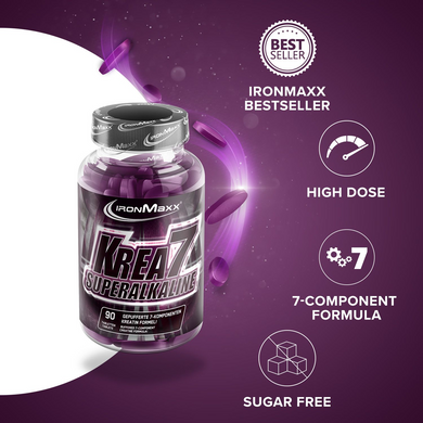 Креатин IronMaxx Krea7 Superalkaline - 90 таблеток, фото