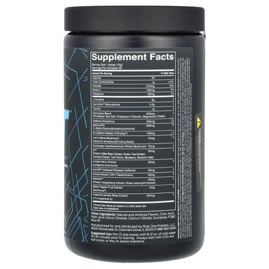 Rule One Proteins, preLIFT, перед тренуванням, блакитна малина, 450 г (RUL-00992), фото