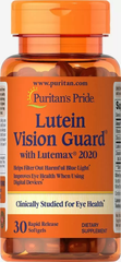 Лютеїн із зеаксантином та цинком, Lutein Vision Guard, Puritan's Pride, 30 гелевих капсул (PTP-76392), фото