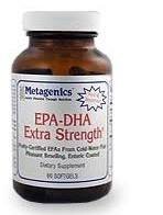 Омега-3 жирные кислоты, EPA-DHA Extra Strength, Metagenics, 715 мг, 60 гелевых капсул (MET-66713), фото
