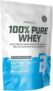 Сироватковий протеїн Biotech 100% Pure Whey | чорне печиво - 1000 г, фото