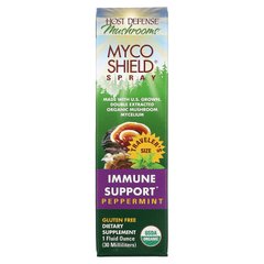 Fungi Perfecti, Organic Myco Shield Spray, Immune Support, зі смаком перцевої м'яти, 30 мл (FPI-05771), фото