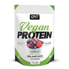 QNT, Vegan Protein, вечірка з червоними фруктами, 500 г (QNT-40043), фото