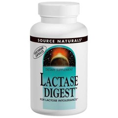 Лактаза (Lactase Digest), Source Naturals, 180 капсул, (SNS-02368), фото