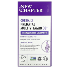 New Chapter, Мультивітаміни для вагітних (35+), 90 вегетаріанських таблеток (NCR-90365), фото