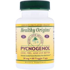 Пикногенол, Healthy Origins, 30 мг, 60 капсул, (HOG-41354), фото