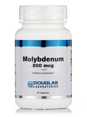 Douglas Laboratories, Молібден, 500 мкг, 60 капсул (DOU-00403), фото