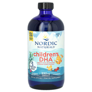 Nordic Naturals, ДГК для дітей віком від 1 до 6 років, зі смаком полуниці, 530 мг, 473 мл (NOR-02724), фото