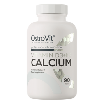 Ostrovit, Вітамін D3+K2+ Кальцій, Vitamin D3+K2 Calcium, 90 таблеток (OST-61862), фото
