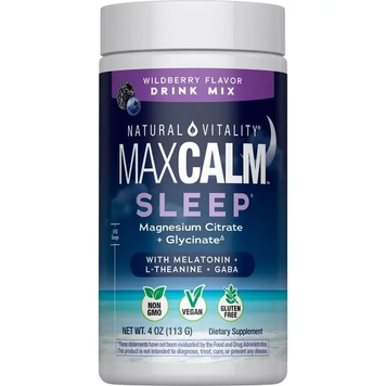 Магній з мелатоніном Natural Vitality CALM Sleep Mag + Melatonin | лісові ягоди - 113 г, фото