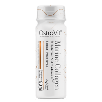 Ostrovit, Колаген морський шот, Collagen Marine SHOT, кокос та персик, 80 мл (OST-90894), фото