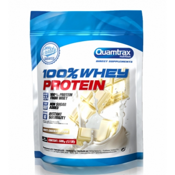 Quamtrax, Whey Protein 500 г - белый шоколад (816034), фото