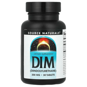 Source Naturals, DIM, 200 мг, 30 таблеток (SNS-02588), фото