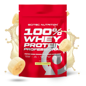 Протеин сывороточный Scitec Nutrition 100% Whey Protein Professional | банан - 500 г, фото