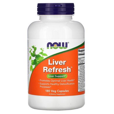 Now Foods, Liver Refresh, підтримка печінки, 180 рослинних капсул (NOW-02449), фото