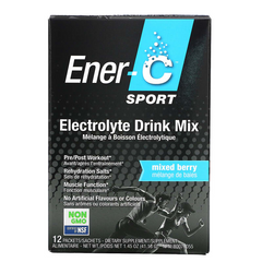 Ener-C, Sport, смесь для приготовления электролитов, ягодная смесь, 12 пакетиков по 3,43 г (ENR-00120), фото