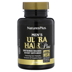 NaturesPlus, Men's Ultra Hair Plus, з МСМ та добірними рослинними екстрактами, 60 таблеток (NAP-04832), фото