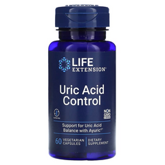 Сечова кислота, контроль, Uric Acid Control, Life Extension, 60 капсул (LEX-19216), фото