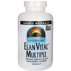 Мультивитамины, Elan Vital Multiple, Source Naturals, 180 таблеток (SNS-00061), фото