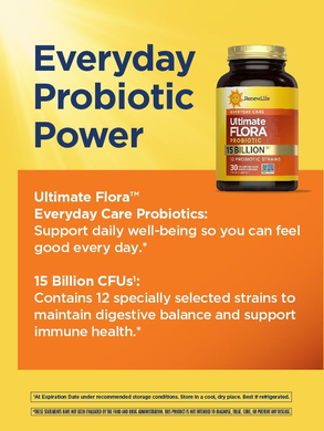 Пробіотик 15 млрд КУО Renew Life Ultimate Flora Probiotic - 30 веганських капсул, фото