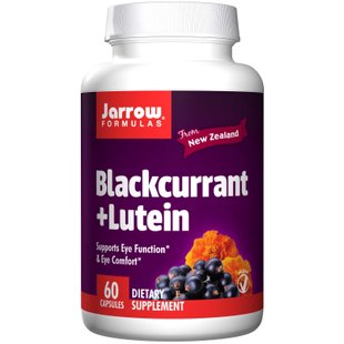 Чорна смородина + Лютеїн, Blackcurrant + Lutein, Jarrow Formulas, 60 капсул (JRW-12029), фото