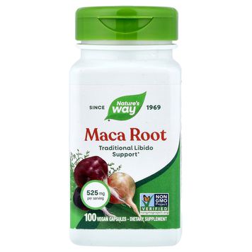 Корінь маки 525 мг Nature's Way Maca Root - 100 веганських капсул, фото