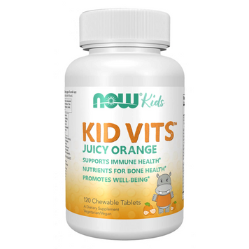 Мультивітаміни для дітей NOW Foods Kid Vits Orange | апельсин - 120 жувальних таблеток, фото