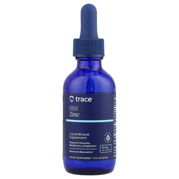Trace Minerals Research, Іонізований цинк, 50 мг, 59 мл (TMR-00019), фото