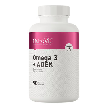 Ostrovit, Омега 3 + ADEK, Omega 3 + ADEK, 90 капсул (OST-91356), фото