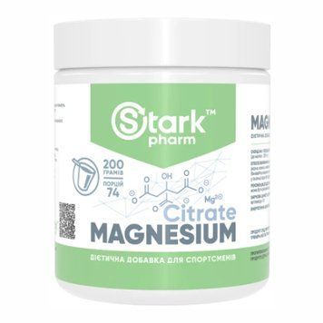 Stark Pharm, Magnesium Citrate, Магній цитрат, 200 г (STP-05165), фото