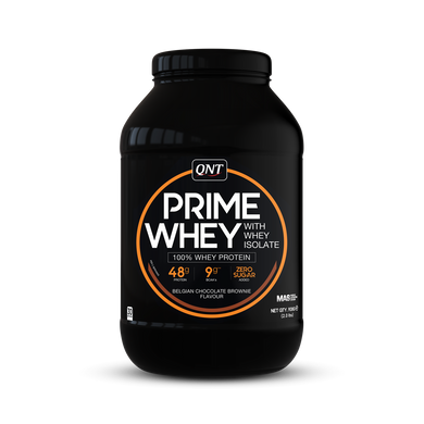 QNT, Протеїн Prime Whey, бельгійський шоколадний брауні, 908 г (QNT-40076), фото