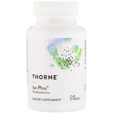 Thorne Research, Iso-Phos, Фосфатидилсерін, 100 мг, 60 капсул (THR-71502), фото