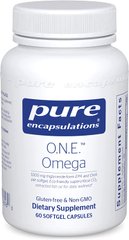 Омега-3 жирні кислоти, O.N.E. Omega, Pure Encapsulations, 60 капсул (PE-01616), фото