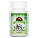 Source Naturals SNS-02592 Source Naturals, Vegan True, Iron Support (препарат для підтримки рівня заліза, підходить для веганів), 180 таблеток (SNS-02592)