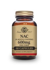 Ацетилцистеїн, NAC, Solgar, 600 мг, 60 капсул (SOL-01791), фото