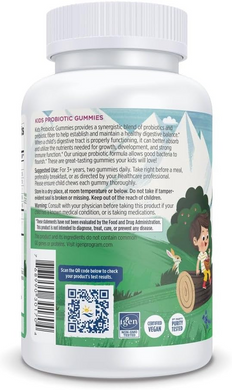 Nordic Naturals, Zero Sugar Kids Probiotic Gummies, Пробіотики для дітей, без цукру, зі смаком ягід, 30 жувальних таблеток (NOR-01692), фото