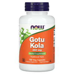 Now Foods, Gotu Kola, 450 мг, 100 капсул (NOW-04700), фото