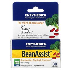 Enzymedica, BeanAssist, 30 капсул (ENZ-13030), фото