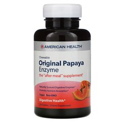 American Health, жувальний оригінальний фермент папайї, 250 жувальних пігулок (AMH-50104), фото