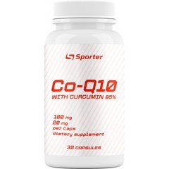 Sporter, Коензим Q10, 100 мг + куркумин, 30 капсул (821145), фото